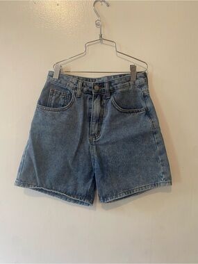 SHEIN Light Blue High-Rise Denim Shorts